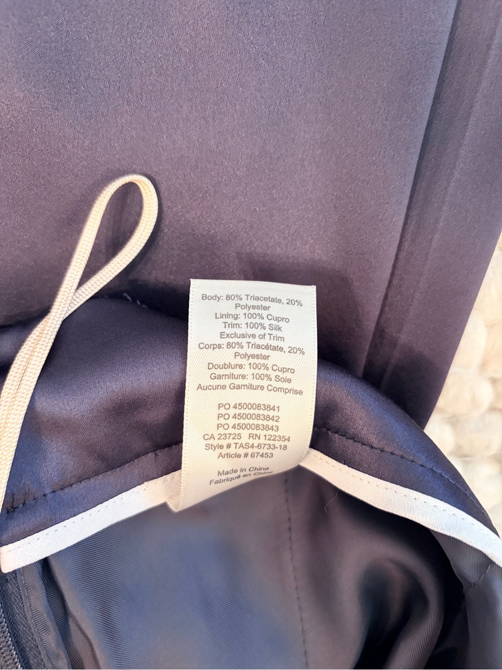 Aritzia Wilfred Clarisse Pants Navy Blue size 4 - Picture 9 of 12
